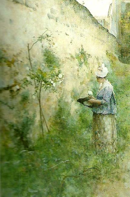 Carl Larsson gamla muren oil painting picture